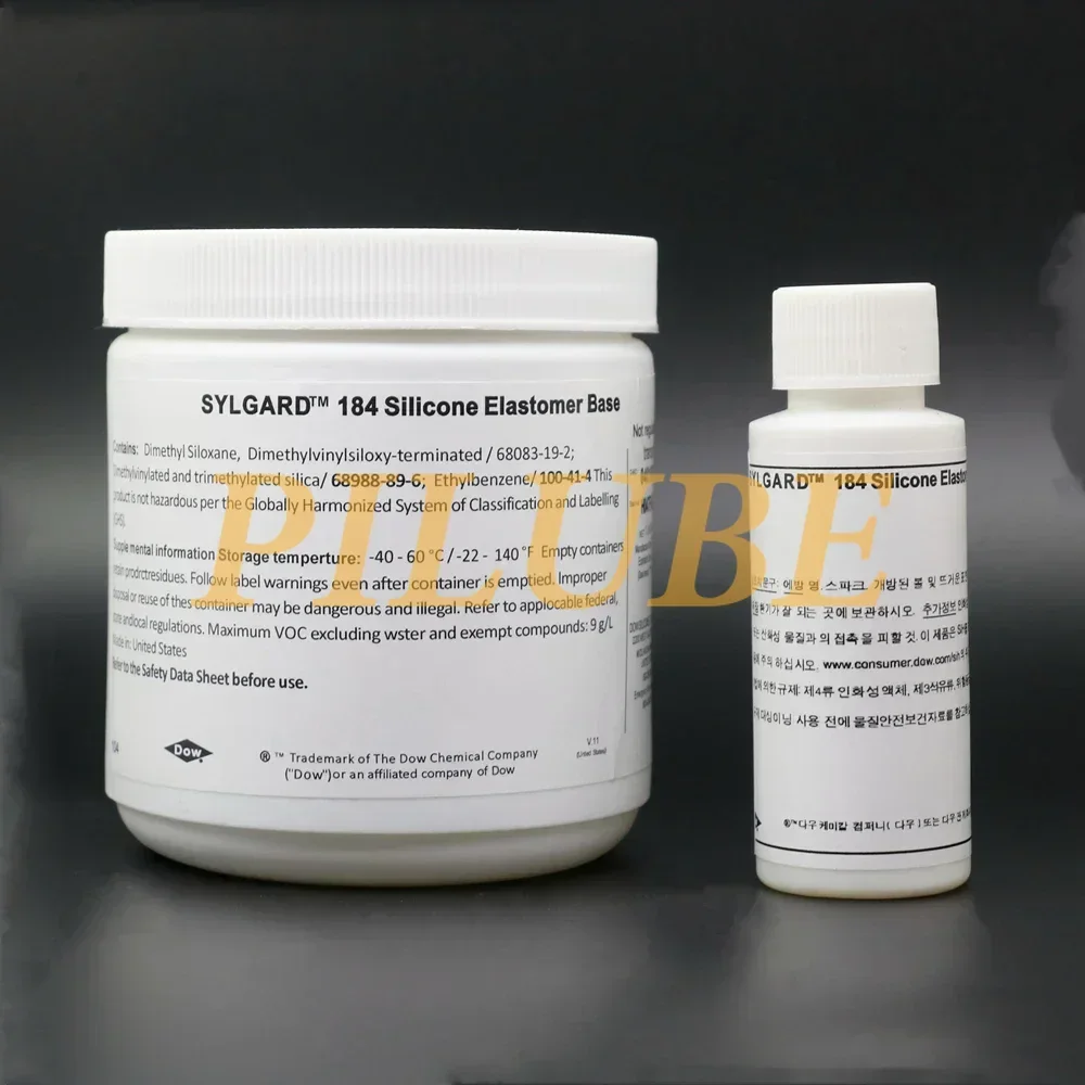 Imagem -03 - Cola Óptica Transparente Alta Dow Corning Dc184 Pdms Siloxano de Polidimetacrilato Sylgard184 dc Produto Original