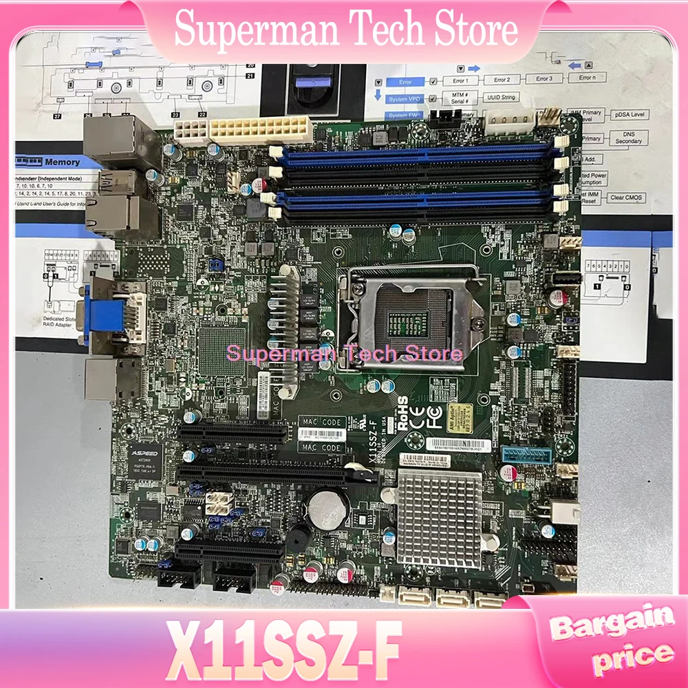 

Для материнской платы Supermicro E3-1200 v6/v5 7-го/6-го поколения Core i7/i5/i3 Series LGA1151 X11SSZ-F