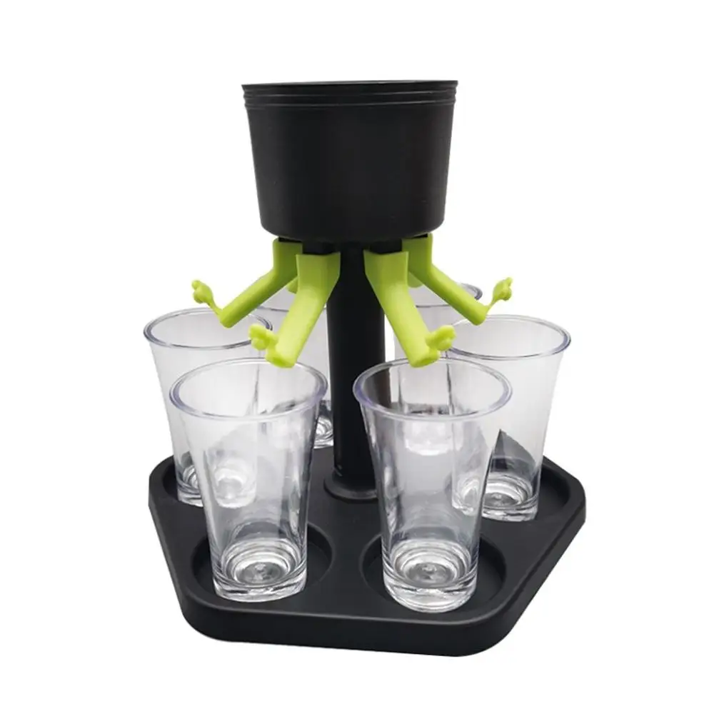 

Creative With 6 Shot Glasses PE Drinking Game for Bar, Party, Home Beer Dispenser Rack Bar Accessories Wine Dispenser Wine Set