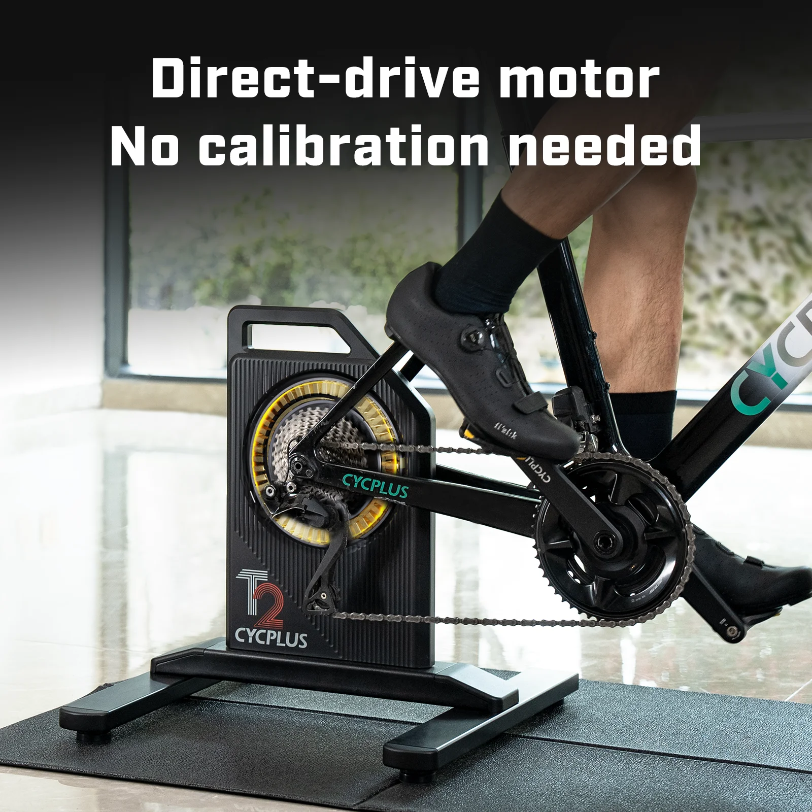 AliExpress CYCPLUS T2H Smart Bike Trainer Roller Bicycle Home Trainer Direct Drive 2200W BLE ANT+Power Meter Indoor Cycling Training
