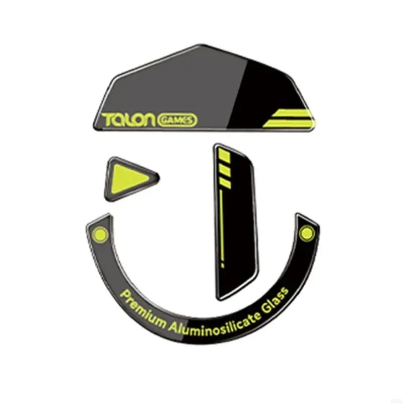 62KA 1 مجموعة 0.8 مللي متر ل G502 اللاسلكية زلاجات الماوس الزجاجية قدم الماوس الوسادة ، G502 ماوس لاسلكي ينزلق حافة منحنية زلاجات الماوس ملصق