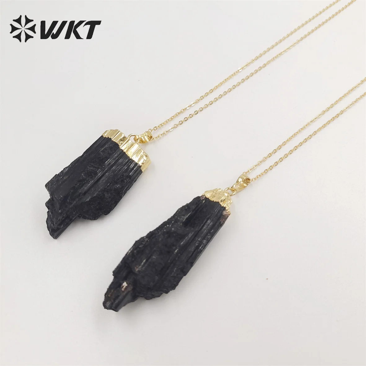 WT-N1405  WKT 2022 HOT STYLE Black Tourmaline Pendant Women PARTY Gift Necklace Trend Jewelry Beautiful Accessory