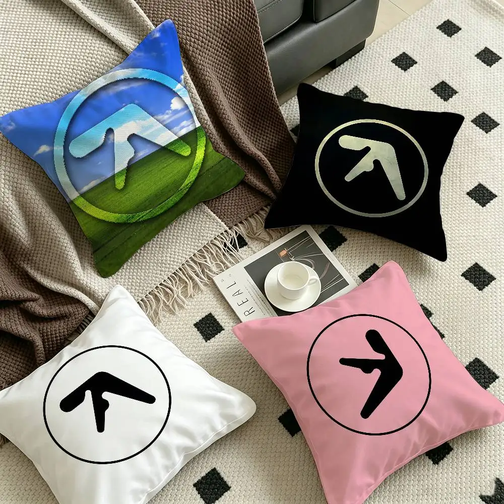 DJ A-Aphex T-Twins Pillow Covers Cartoon Sofa Decorative Home Double-sided Printing Short Plush Cute Cushion Cover
