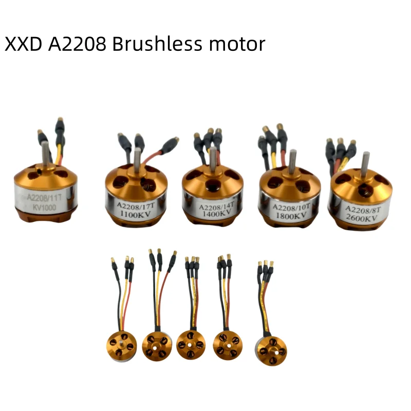 Hot sale Brushless motor XXD A2208 2208 1000KV 1100KV 1400KV 1800KV 2600KV  for RC Airplane Fixed-Wing Multirotor Drones