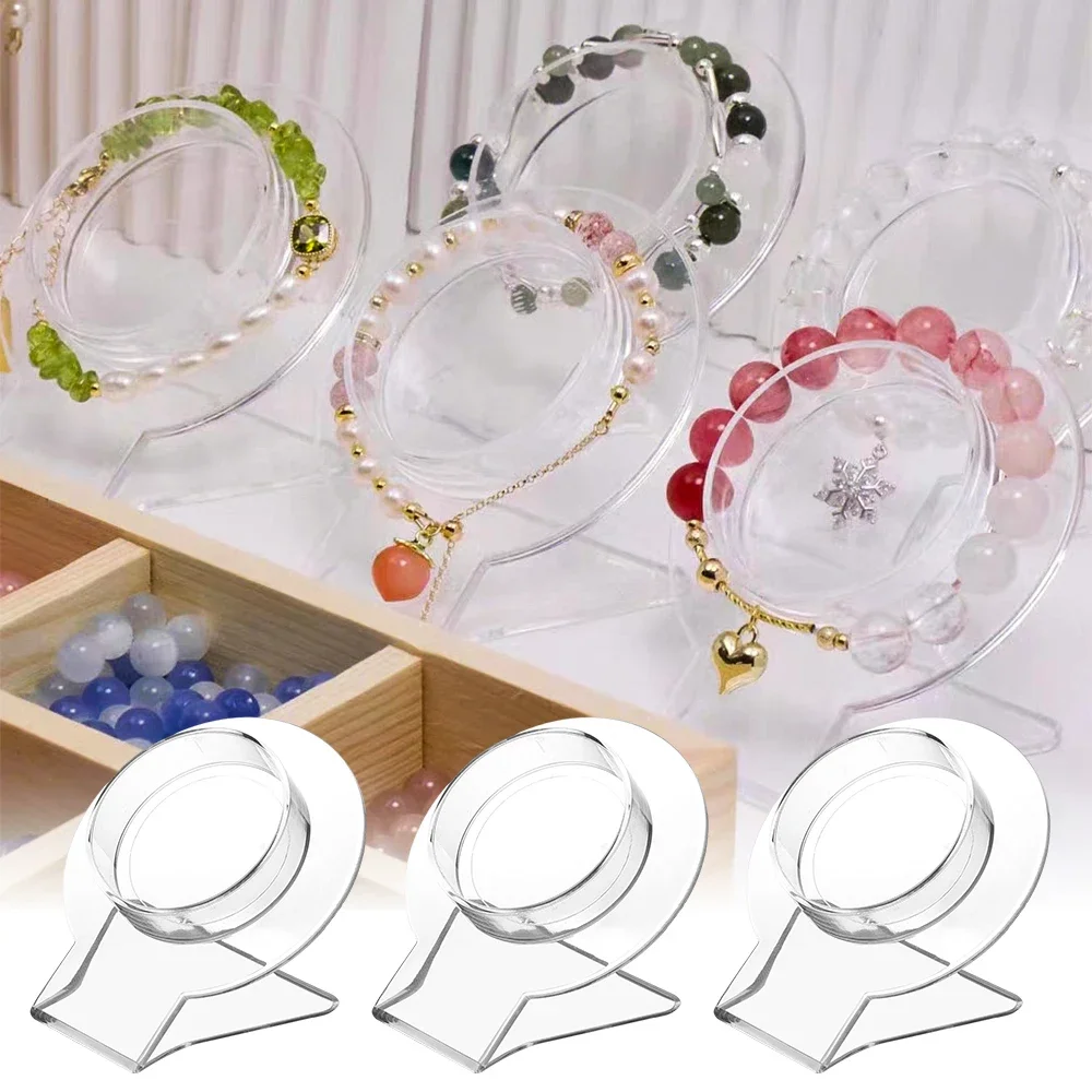 1/3PCS Acrylic Single Bracelet Display Rack Bangle Storage Organizer Holder Case Jewelry Watch Necklace Showing Stand Shelf Tool