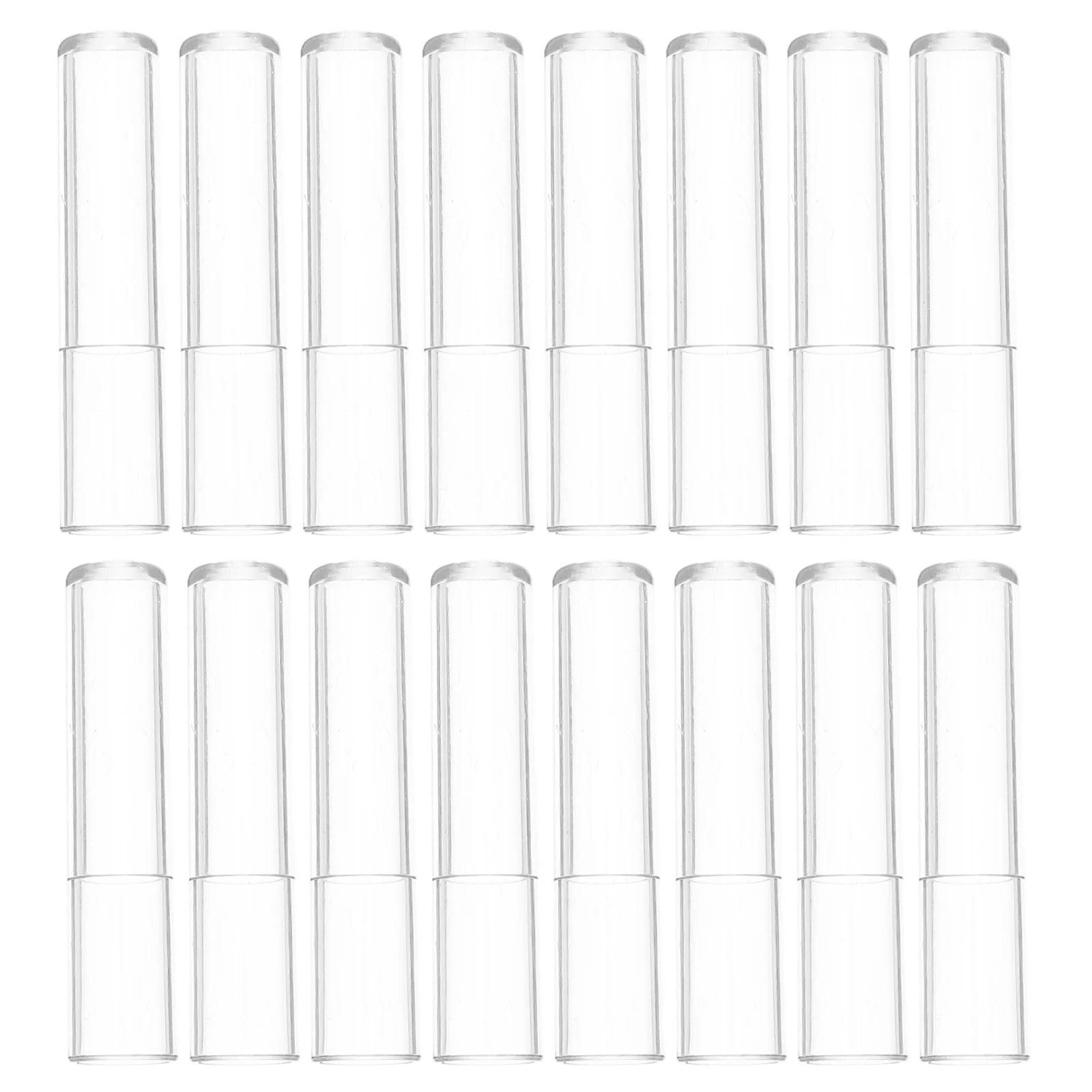 100 قطعة من أغطية أقلام الرصاص البلاستيكية الشفافة، غطاء قلم رصاص شفاف، حامل موسع لمكتب المدرسة الفنية