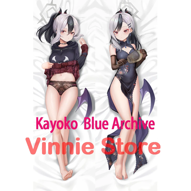 Dakimakura anime  Kayoko  Blue Archive  Double-sided Print Life-size body pillows cover Adult