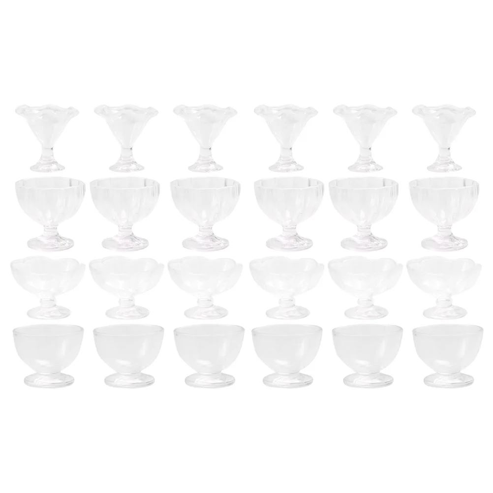 

24 Pcs Mini Cup Beer Cups Mugs Miniature Coffee Tea Ornament Pvc Decoration Baby