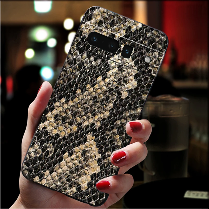 حافظة لهاتف جوجل بيكسل 10 برو XL 9 برو XL 9A 8 7 6 برو بكسل 8A 7A 6A بكسل 8 7 6 5 جلد الثعبان التمساح #6