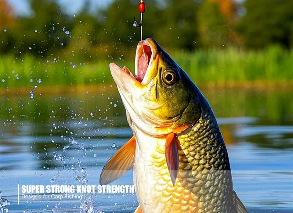 SeaKnight Karpfenangel-Nylon-Monofilament 500M 10-25LB Verschleißfest Glatt & Stark Unsichtbar Unter Wasser ​ Verschleißschutz – Detail 8