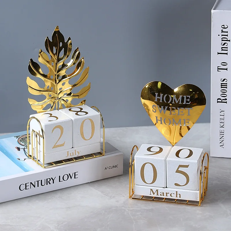 Creative Calendar Mini DIY Desktop Calendar Office Desktop Decoration Holiday Decoration Calendar Flip Date Table Calendar Decor