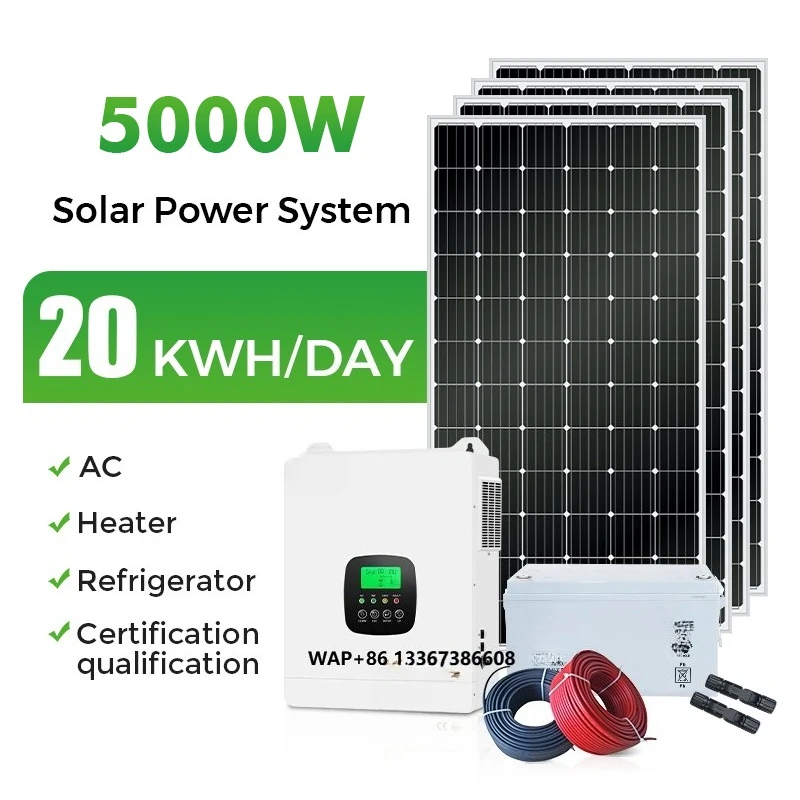 

Selling Wholesale Price Solar System 1000W 1500W Pure Sine Wave Solar Panel Power Energy System for Home With Battery Included