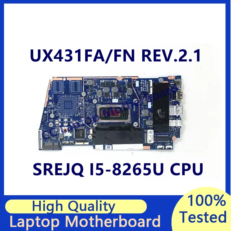 

UX431FA/FN REV.2.1 For Asus ZenBook Laptop Motherboard With SREJQ I5-8265U CPU Mainboard 100% Full Tested Working Well