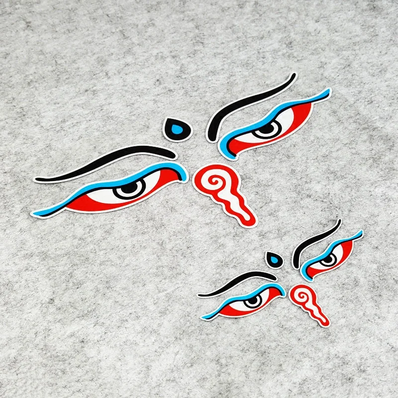 

S258 Creative Waterproof Motorcycle Car Stickers And Decals For Off-Road Vehicle To Tibet Wise Eyes Totems Amulet Of Peace Charm