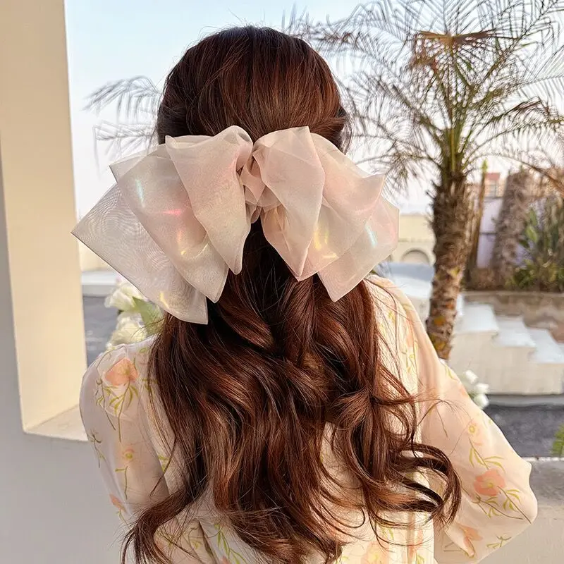 Molans Oversized Bow Hair Clips with Charming Sunlit Colors Hair Accessories for Women and Girls Ideal for Stylish Hair Decor