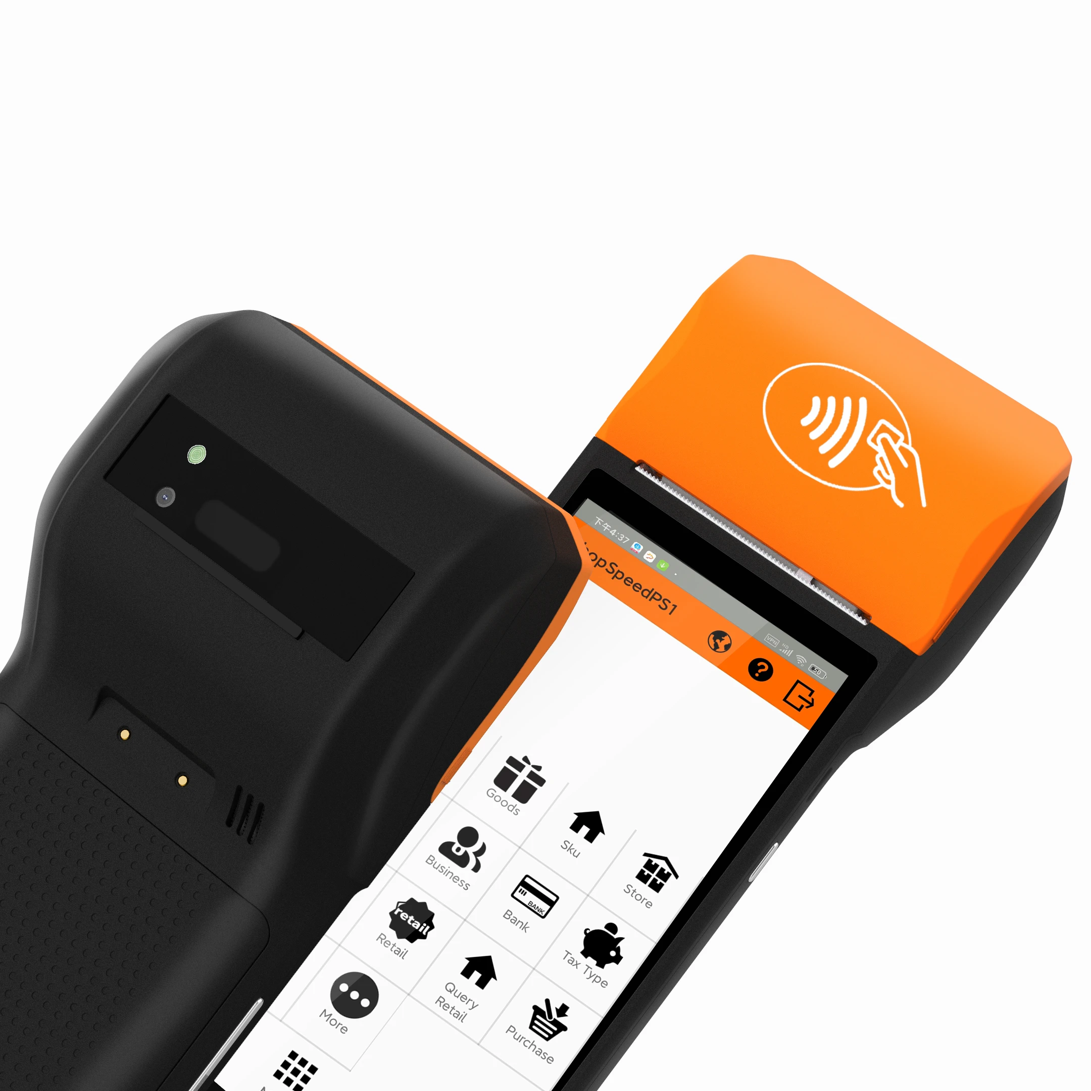 

Mobile Android Pos Device Touch Screen Handheld Pos 58mm Thermal Printer 6 Inch 3g Wifi Barcode Point of Sale System