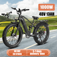 X26B E Bike 1000W Powerful Motor 48V13Ah Lithium Battery Electric Bike Adult Mountain Snow 26*4.0 Inch Fat Tire Electric Bicycle