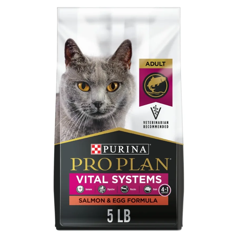 

Сухой корм для кошек Vital Systems с лососем и яйцом, 5 фунтов (2,27 кг)