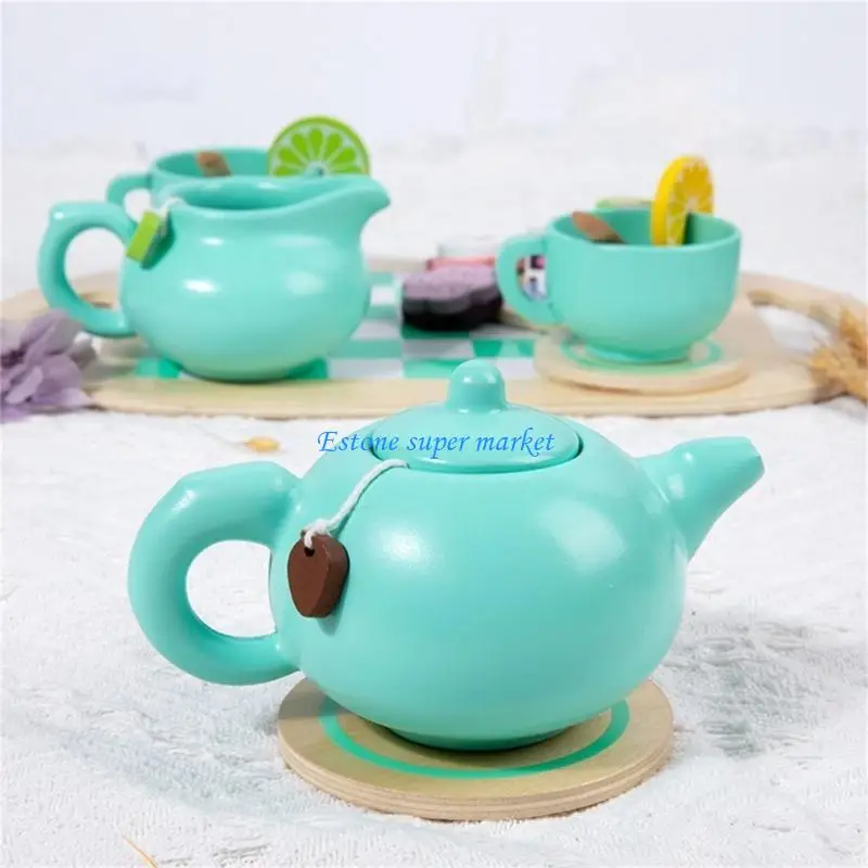 Service à thé interactif 090B pour enfants, jeu simulation, fête du thé l'après-midi, jeu rôle