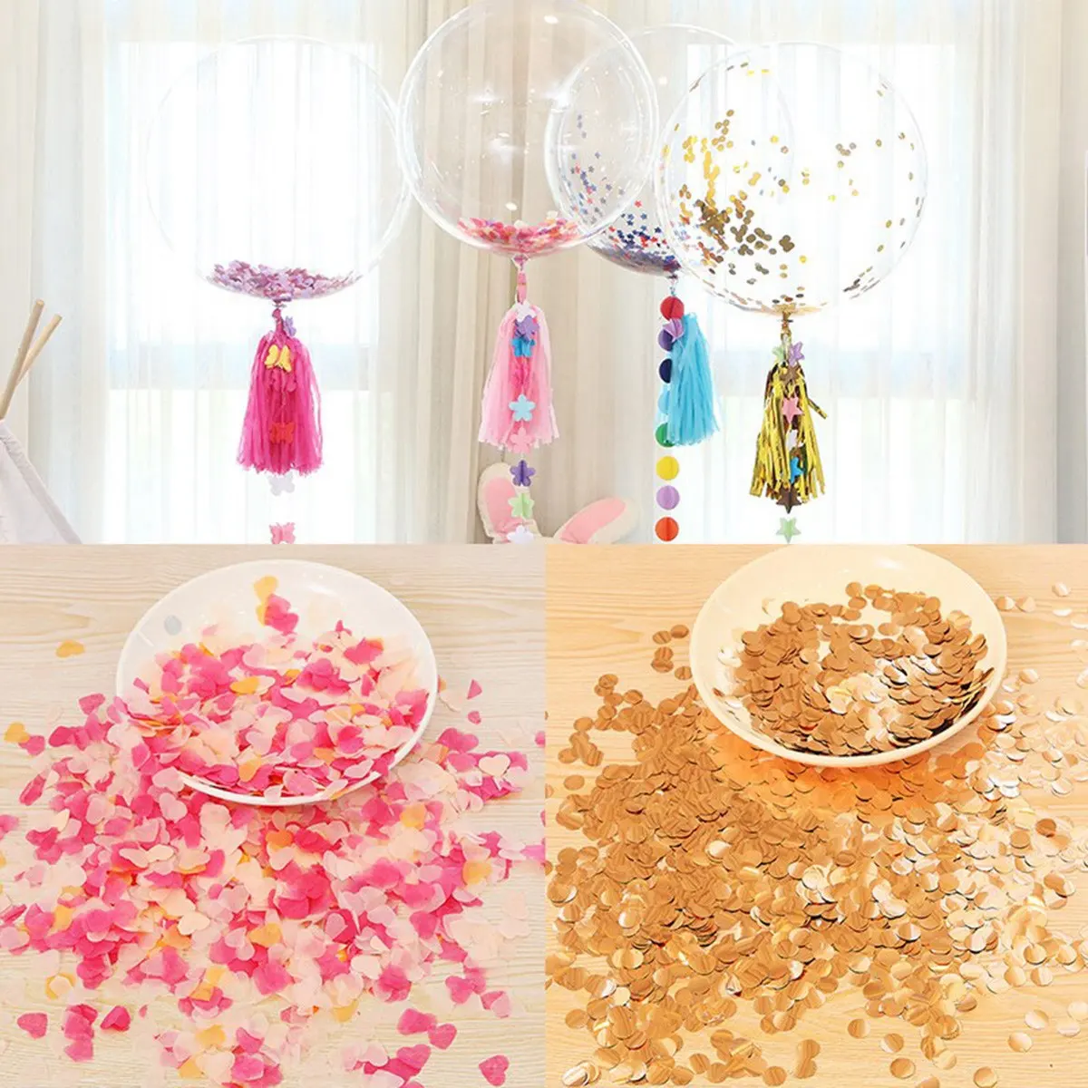 5000Pcs Pink Heart Confetti Mix Biodegradable Eco Friendly Loose Paper Confetti for Wedding Decor Basket Bucket Balloon Fill