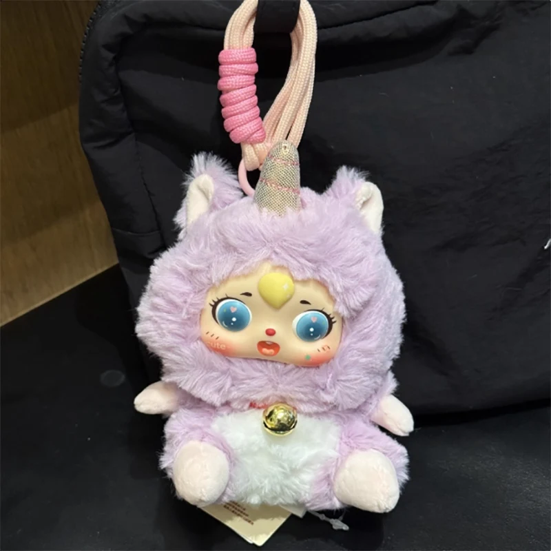 Uroczy wypchany wieszak na plecak z winylu w kształcie zwierząt, pluszowa zabawka, kreskówkowy lis, kaczka, kot, jednorożec, zawieszka do torby, breloczek, zabawka dla dziewczynki, prezent.