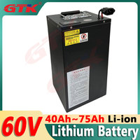 Gtk 60V 40AH 45AH 50AH 70AH 60AH Li-ion Lithium Battery ion Rechargeable For vehicle Two-wheeler three -wheels