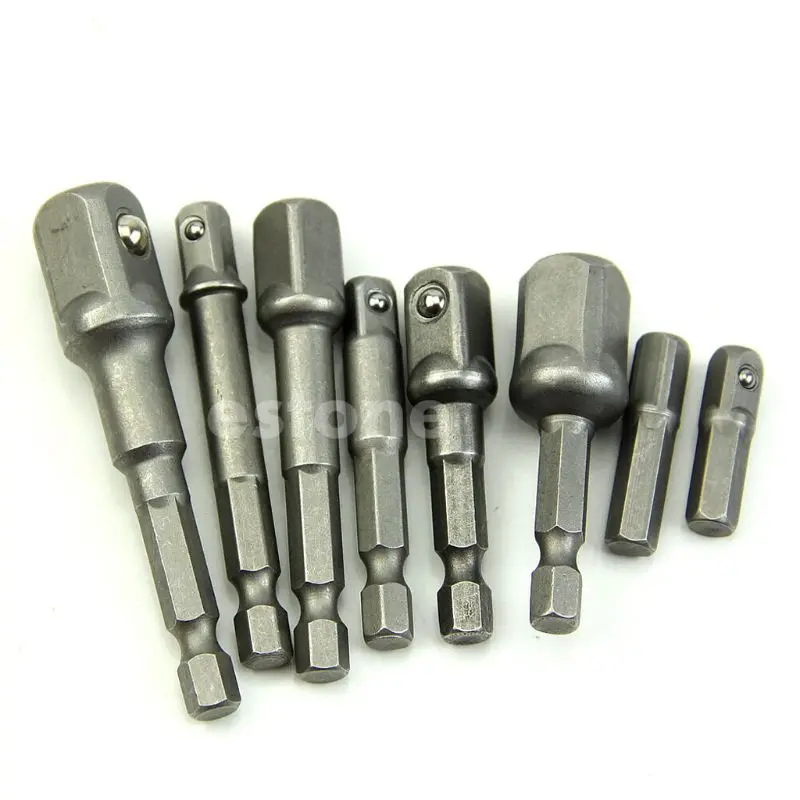 Hex Power Drill Bit Driver Socket Bar Wrench Adapter Extension 1/4" 25mm