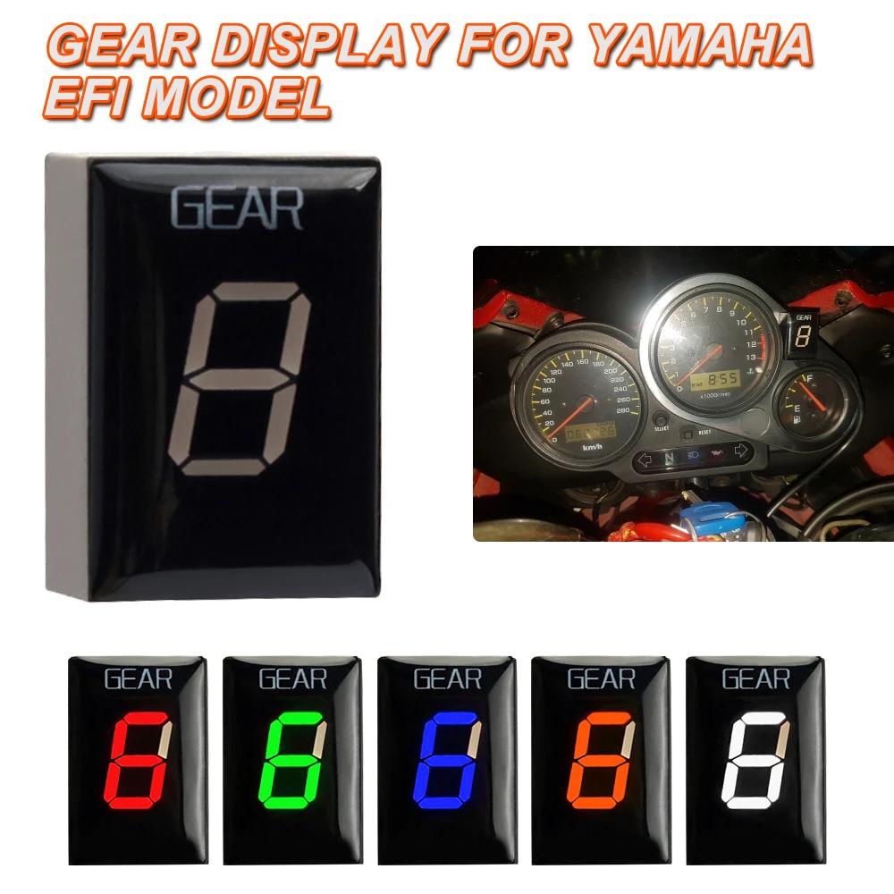 Für Yamaha YZF R1 R6 FZ8 MT03 MT-01 FZS600 XJR400 FZ1 FZ1N FZ400 FZ6 XV1900A YS250 XV1600A XJ6 Fazer FZS Ganganzeigen-Display – Detail 3