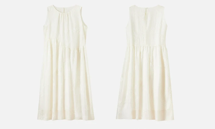 SENTUBILA Damen Sommerkleid 2026 Elegantes Damen-Sommerkleid mit Stickerei Ärmellos Urlaubskleid Langes Kleid für Frauen 151L58207 – Detail 28