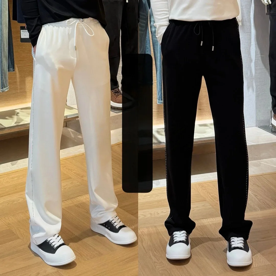 

Comfortable Breathable Spor Men's Straight Leg Casual Pants Versatile Lightweight Luxury Design Sensation Straight Cut Loos...