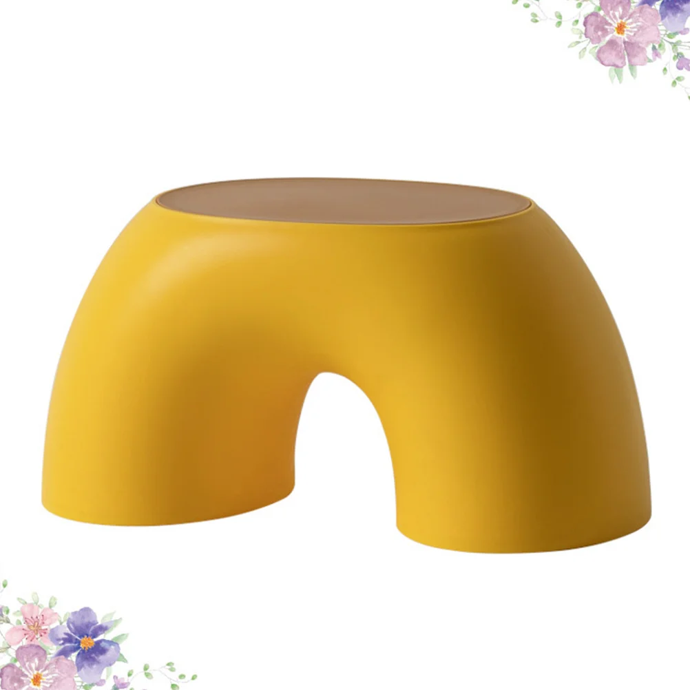 

1Pcs Small Annular Stool Lightweight PP Plastic Non Slip Step Stool for Bathroom Kitchen 's Room Practical Use