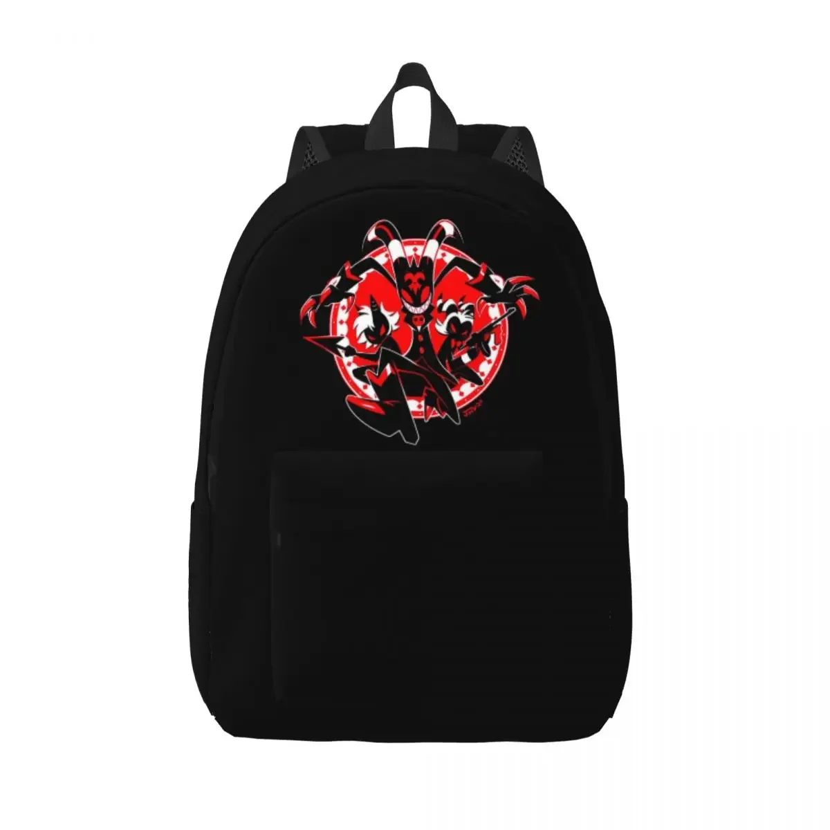 Mochila de anime dos desenhos animados para homens e mulheres mochila de negócios bolsa de ombro portátil helluva presente da moda estudante