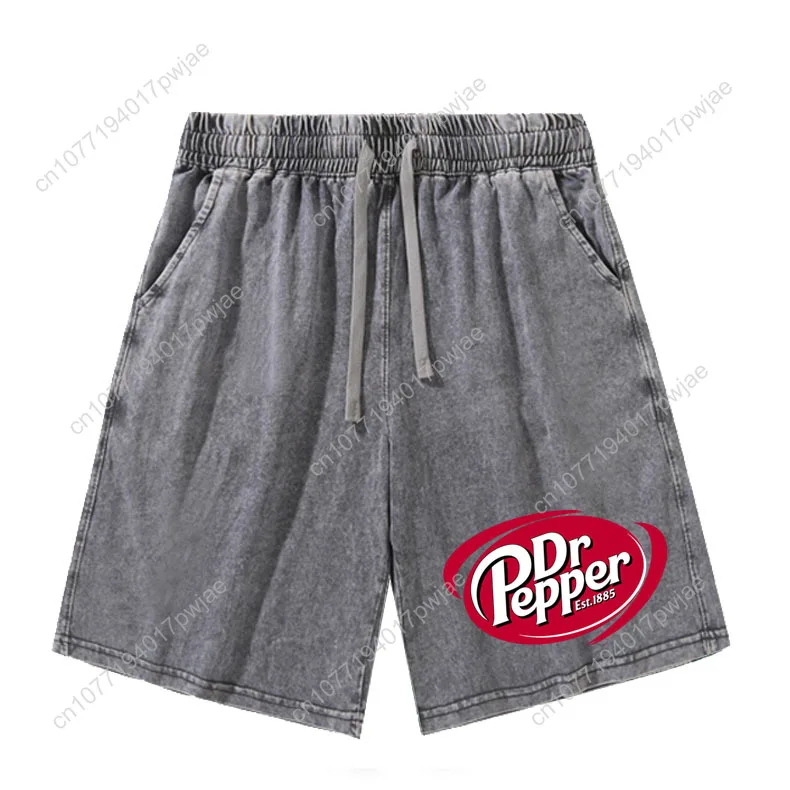 D-DR P-Pepper السراويل رجل إمرأة مراهق ريترو سراويل قصيرة خمر القطن مطاطا لينة شورتات للبحر السراويل المخصصة