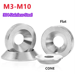M3 M4 M5 M6 M8 M10 304 Stainless Steel Conical Washers Solid Countersunk Flat Washers Concave And Convex Conical Washers