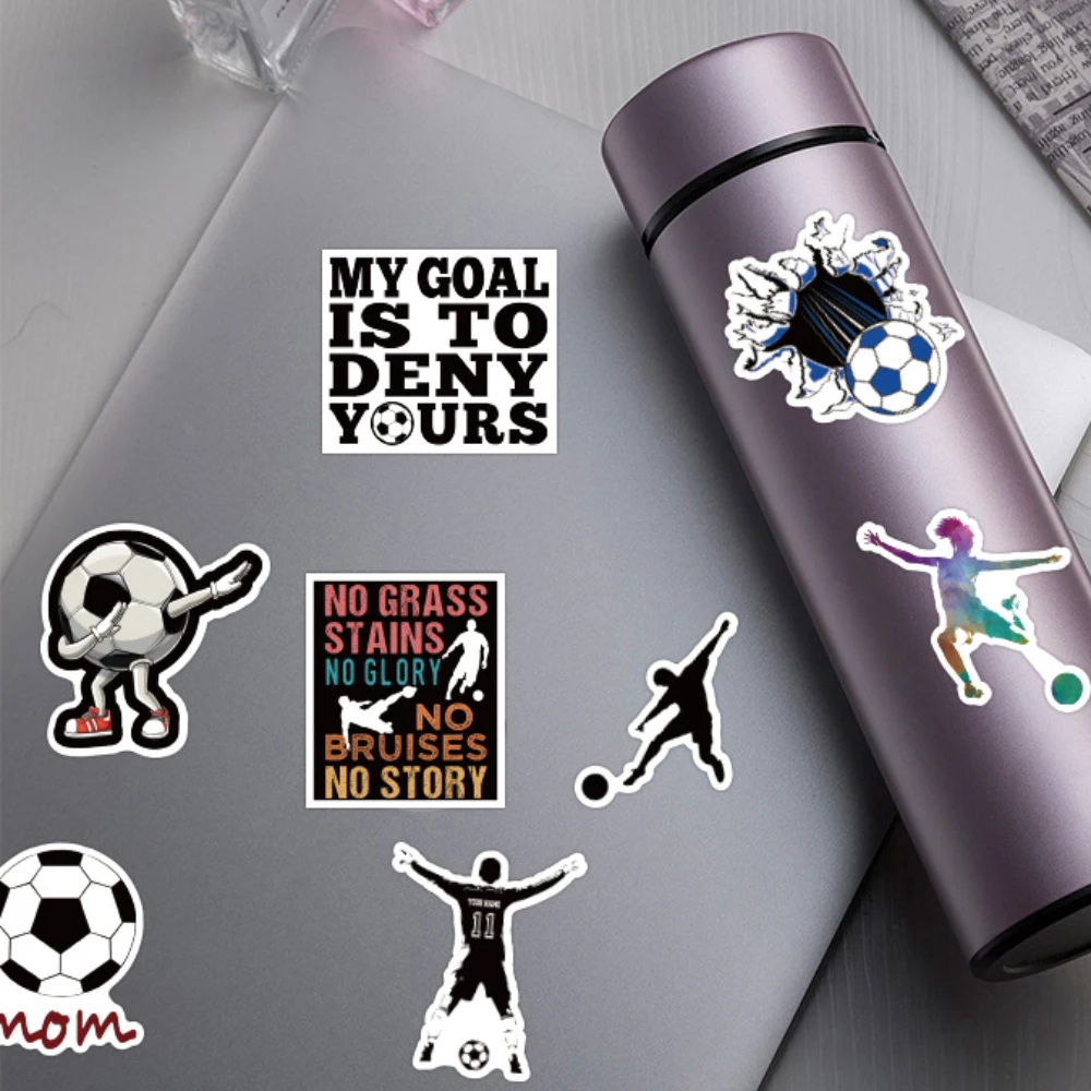 10/30/50PCS Football Soccer Stickers Aesthetic Sports Graffiti Decals for Laptop Phone Luggage Scrapbook Car Skateboard