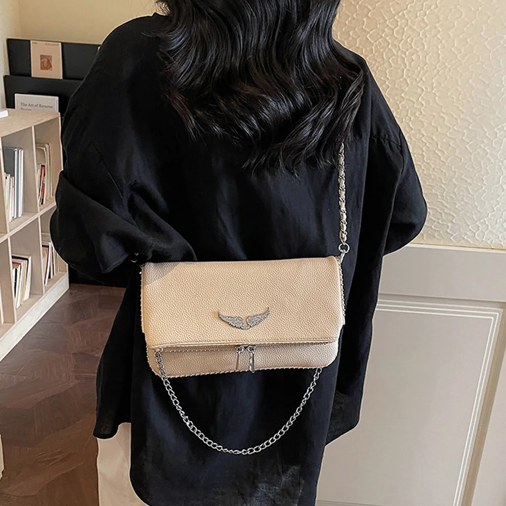 Light luxury small square bag for women, 2026 new fashionable and simple chain bag, high-end single shoulder bag, vintage messen image 5
