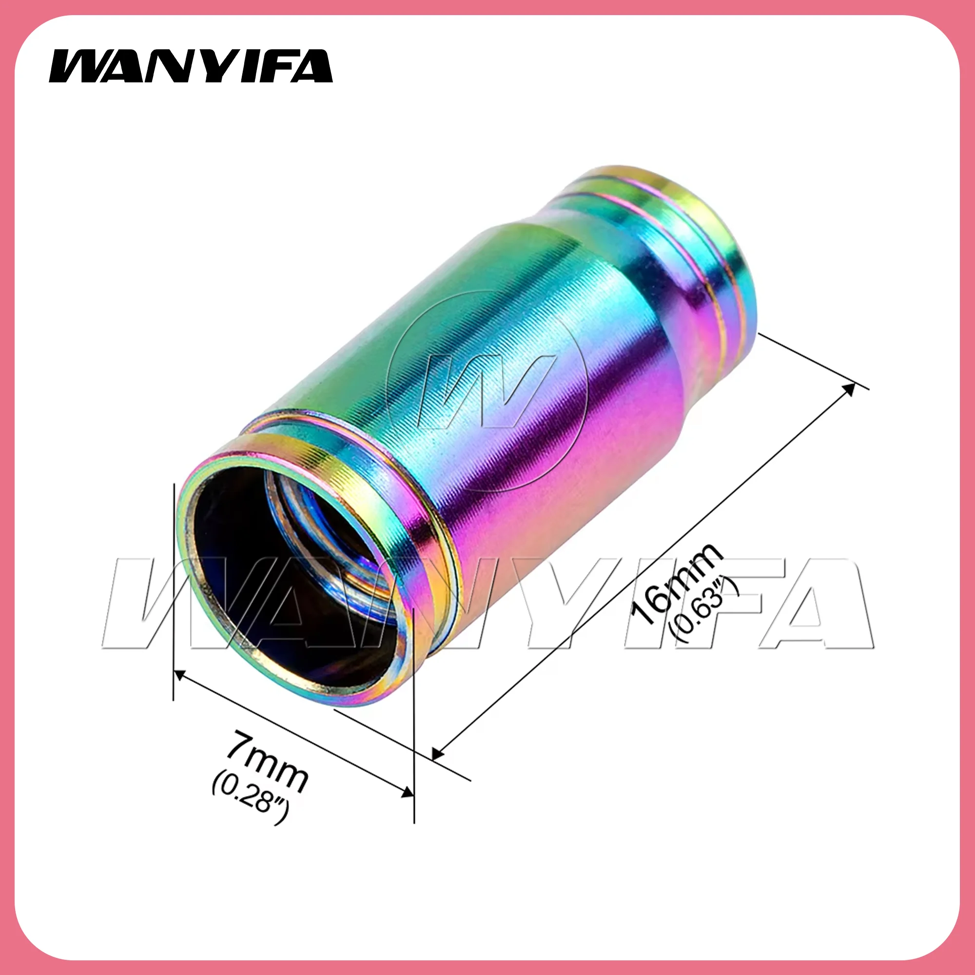 Wanyifa  2PCS Titanium Alloy Presta Valve Cap for Road Bicycle Tire Dust Cover Valve Cap