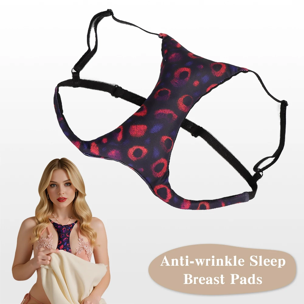 

Women Soft Chest pillow Anti Wrinkle Chest Support Pad Adjustable Shoulder strap Cushion Prevent Sagging For Side Sleeping Lady