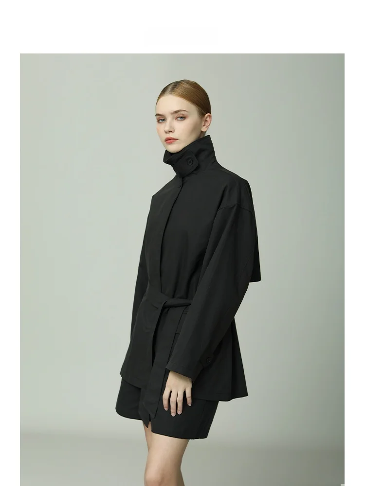 

Original Design Silk Casual Women's Jacket 2025 New Spring Autumn Lazy Style Korean Personality Small Size Outerwear