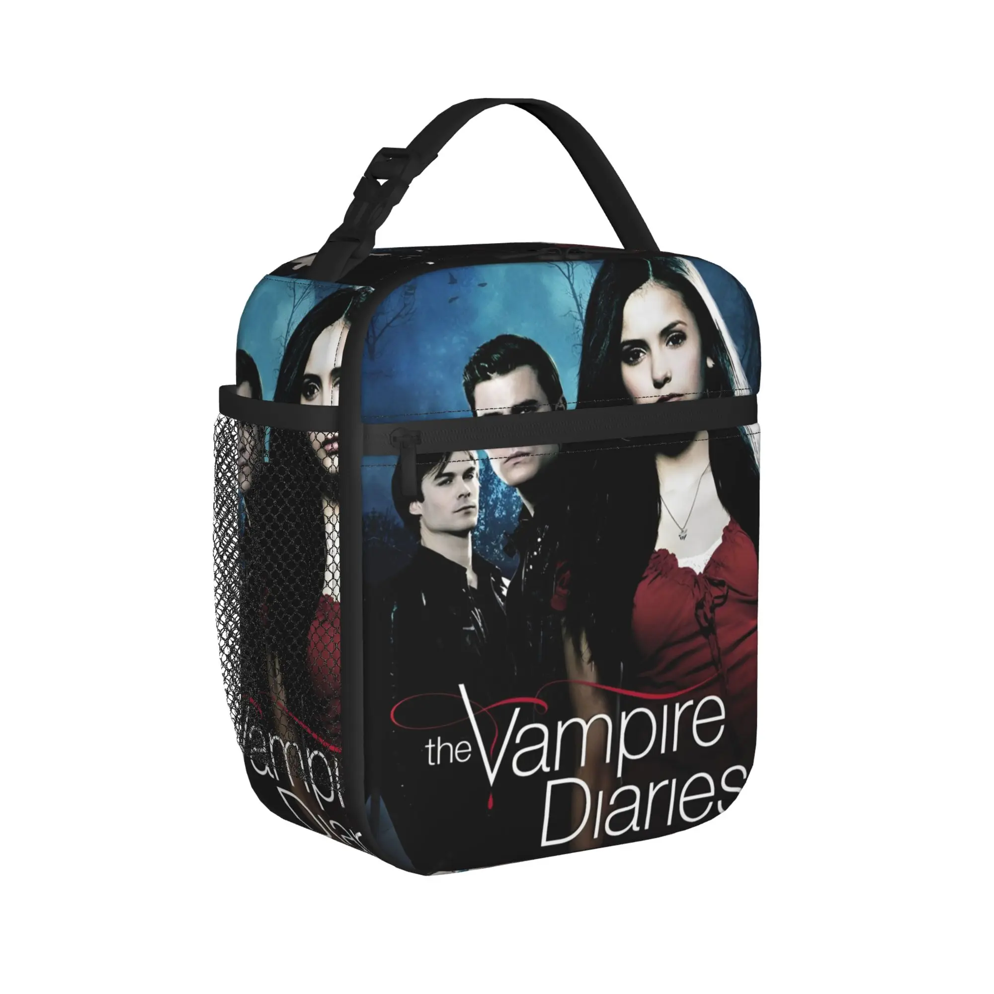 The Vampire Diaries  Insulated Lunch Bags Thermal Bag Reusable,Meal Container High Capacity Tote Lunch Box Food Storage Bags