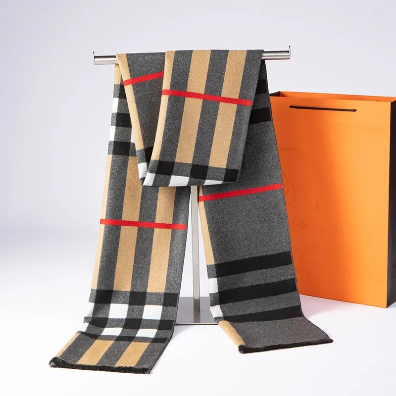 

Модный зимний шарф для мужчин и женщин, теплый жаккардовый корейский стиль, деловая накидка на шею, унисекс, новый дизайн, шарфы, длинная шаль