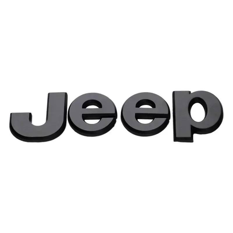 3D Metal Jeep Car Logo Emblem Badge Sticker for Jeep Renegade Wrangler JK JL Grand Hood Side Trunk Decoration Accessories