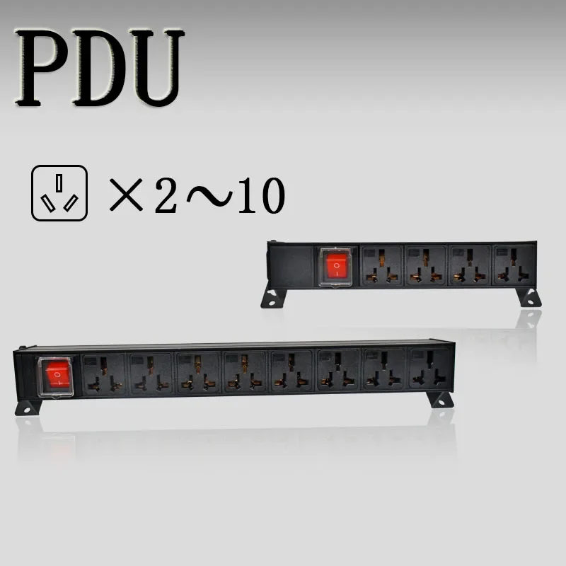 PDU power board network cabinet rack C14 port desktop 10A universal socket 1-10AC double break switch control wireless socket