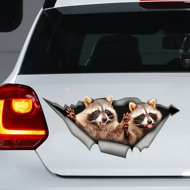 

Funny raccoon decal, raccoon sticker, raccoon Magnet, funny decal