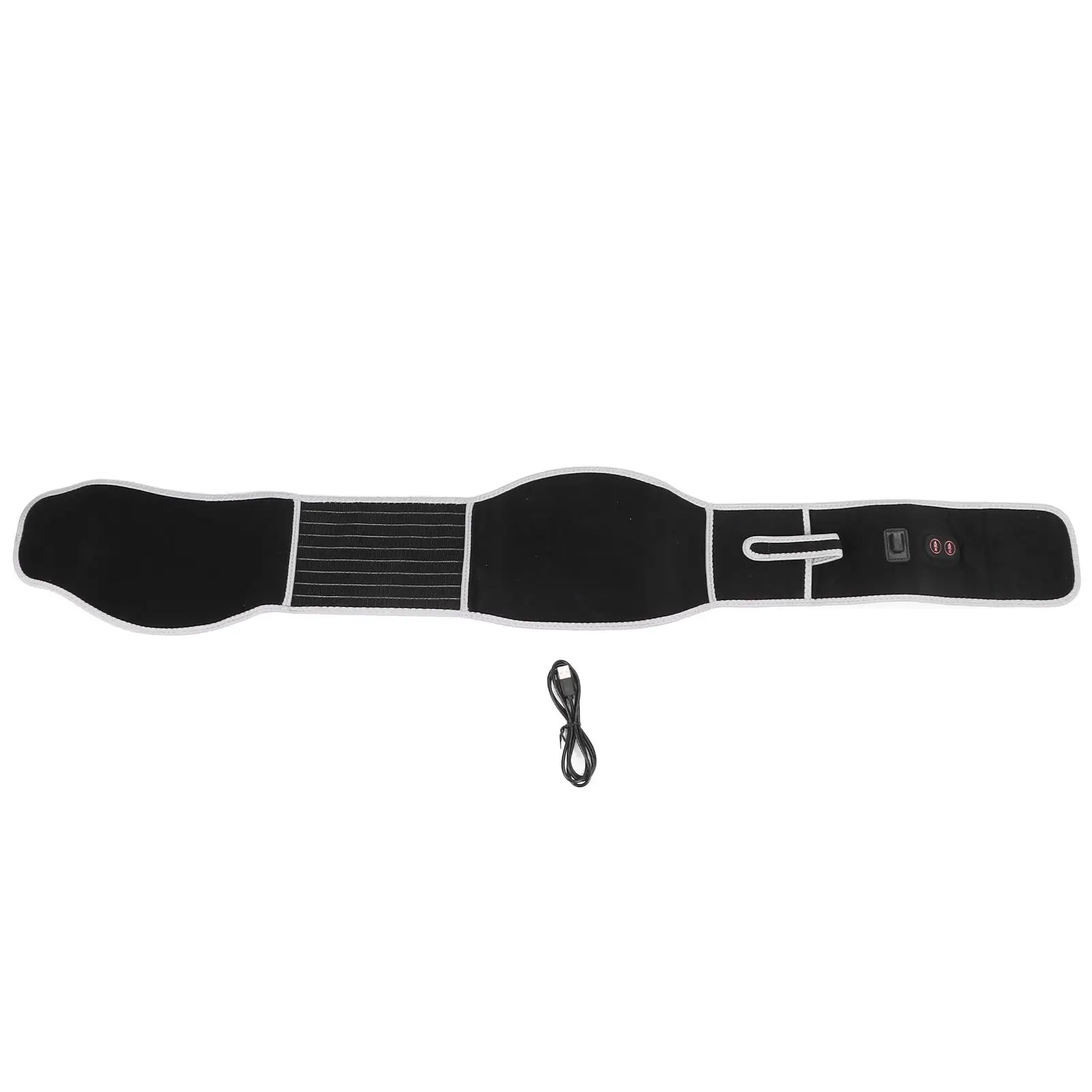 

Rechargeable Electric Heating Belt Waist Massager Portable Convenient Use for home Therapy Gadget