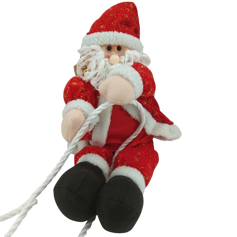 

Climbing Santa Claus Christmas Tree Hanging Ornament Decor Bead Toy Stair Roof Car Dashboard Home Party Decorations Festive