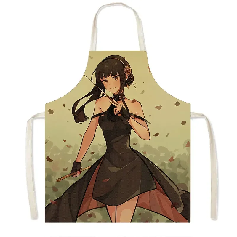 Spy X Family Anime tabliers de cuisine Anya Forger nettoyage ménager tablier pour Salons de manucure barbier Restaurant serveur tablier de cuisine