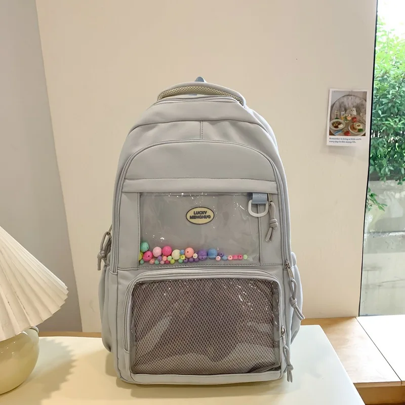 Cute Girl Small Appetite Transparent Ita Bag Female Korean All-match Students' Transparent Display Large-capacity Shoulder Bags