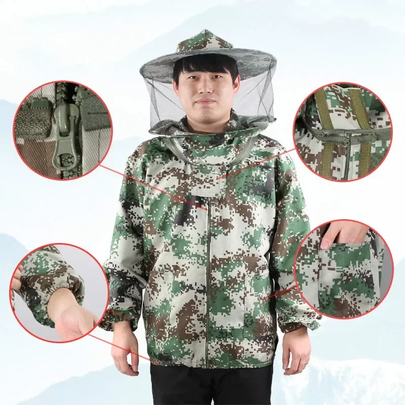 A 1PCS Beekeeping Cap Complete Breathable Protective Clothing Thickening Clothes Beekeeping Tools