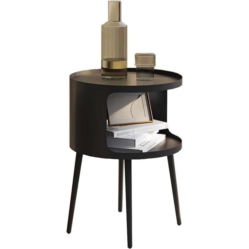 

Приставной столик, круглый столик с открытым хранилищем, металлическая тумбочка, прикроватная тумбочка для гостиной, спальни